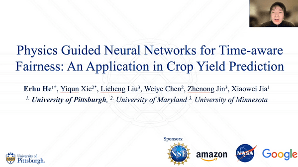 Physics Guided Neural Networks for Time-aware Fairness: An Application in Crop Yield Prediction