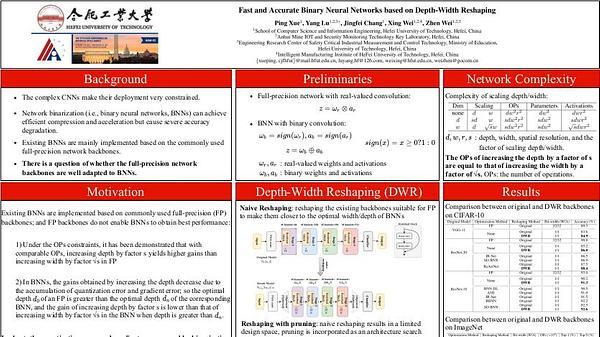 Fast and Accurate Binary Neural Networks based on Depth-Width Reshaping