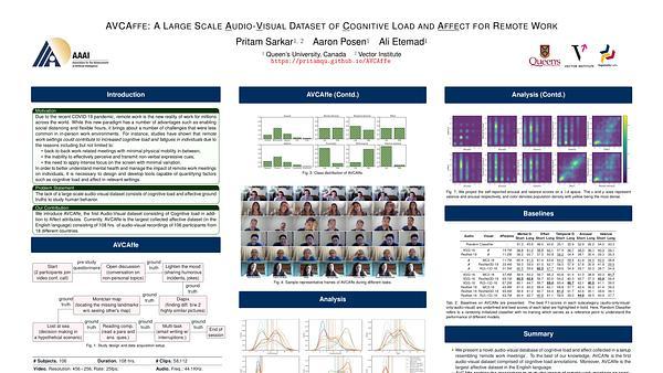 AVCAffe: A Large Scale Audio-Visual Dataset of Cognitive Load and Affect for Remote Work