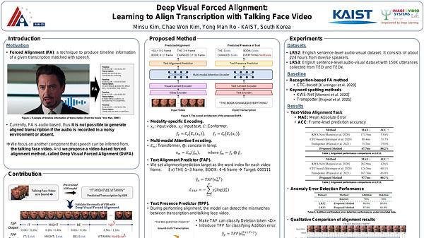 Deep Visual Forced Alignment: Learning to Align Transcription with Talking Face Video