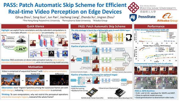 PASS: Patch Automatic Skip Scheme for Efficient Real-time Video Perception on Edge Devices