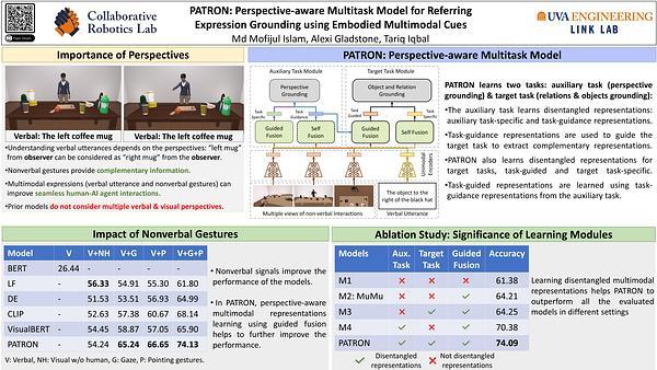 PATRON: Perspective-aware Multitask Model for Referring Expression Grounding using Embodied Multimodal Cues