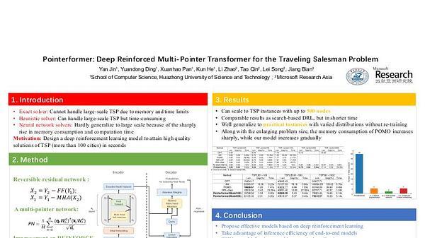 Pointerformer: Deep Reinforced Multi-Pointer Transformer for the Traveling Salesman Problem