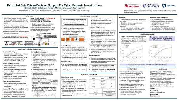 Principled Data-Driven Decision Support for Cyber-Forensic Investigations