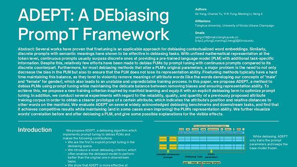 ADEPT: A DEbiasing PrompT Framework