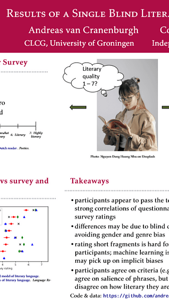 Results of a Single Blind Literary Taste Test