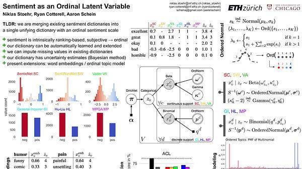 Sentiment as an Ordinal Latent Variable