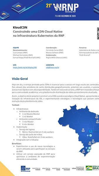 KloudCDN - Construindo uma CDN Cloud Native na infraestrutura Kubernetes da RNP