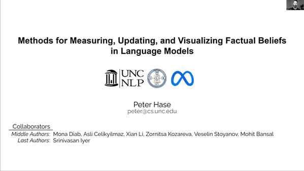 Methods for Measuring, Updating, and Visualizing Factual Beliefs in Language Models