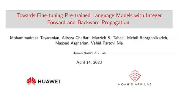 Towards Fine-tuning Pre-trained Language Models with Integer Forward and Backward Propagation