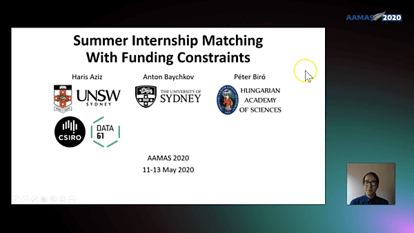 Summer Internship Matching with Funding Constraints