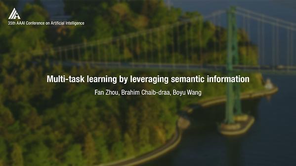 Multi-Task Learning by Leveraging the Semantic Information