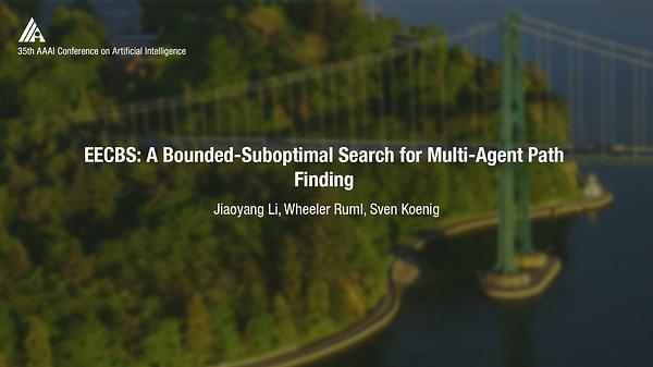 EECBS: A Bounded-Suboptimal Search for Multi-Agent Path Finding