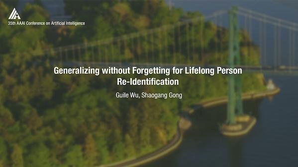 Generalizing without Forgetting for Lifelong Person Re-Identification