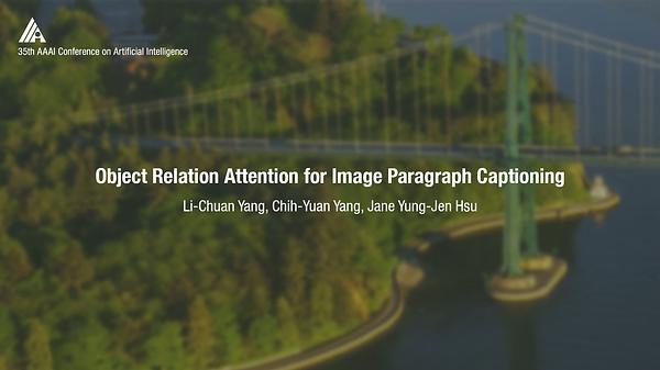 Object Relation Attention for Image Paragraph Captioning