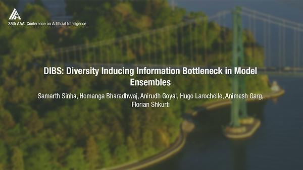 DIBS: Diversity Inducing Information Bottleneck in Model Ensembles