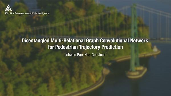 Disentangled Multi-Relational Graph Convolutional Network for Pedestrian Trajectory Prediction