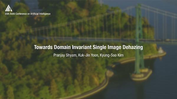 Towards Domain Invariant Single Image Dehazing