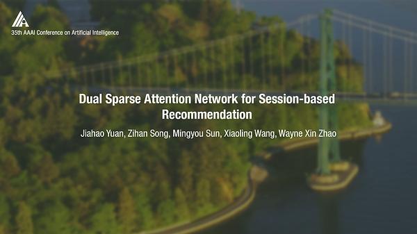 Dual Sparse Attention Network for Session-Based Recommendation