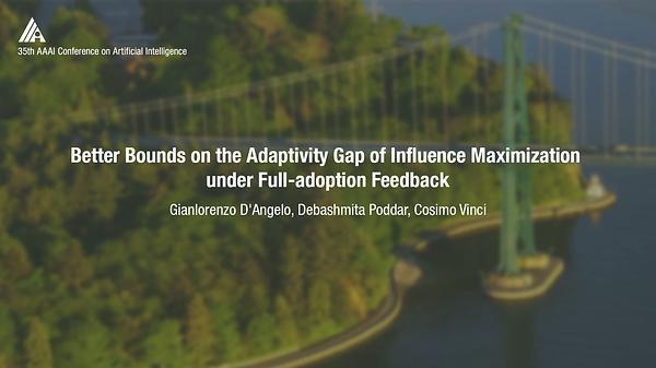 Better Bounds on the Adaptivity Gap of Influence Maximization under Full-Adoption Feedback