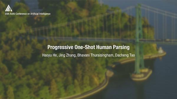 Progressive One-Shot Human Parsing