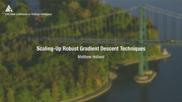 Scaling-Up Robust Gradient Descent Techniques