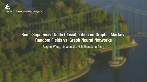 Semi-Supervised Node Classification on Graphs: Markov Random Fields vs. Graph Neural Networks