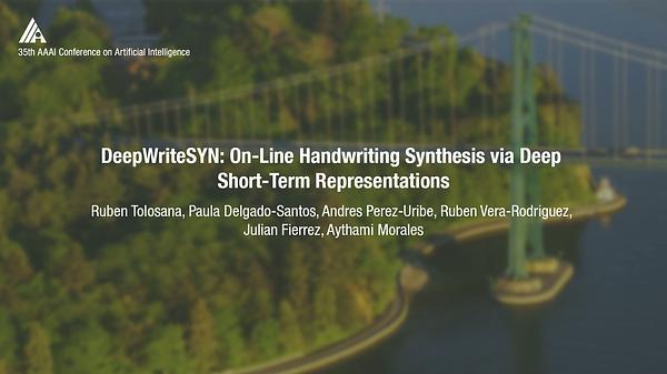 DeepwriteSYN: On-Line Handwriting Synthesis via Deep Short-Term Representations
