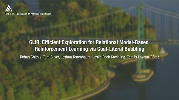 GLIB: Efficient Exploration for Relational Model-Based Reinforcement Learning via Goal-Literal Babbling