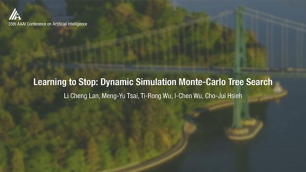 Learning to Stop: Dynamic Simulation Monte-Carlo Tree Search