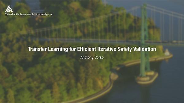 Transfer Learning for Efficient Iterative Safety Validation