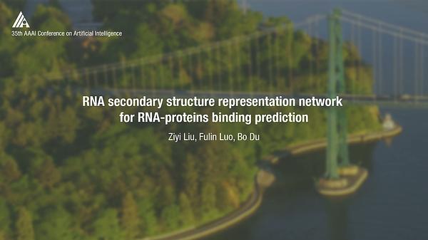 RNA Secondary Structure Representation Network for RNA-Proteins Binding Prediction