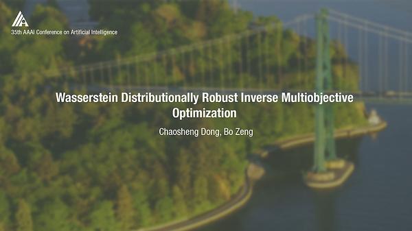 Wasserstein Distributionally Robust Inverse Multiobjective Optimization