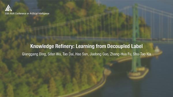 Knowledge Refinery: Learning from Decoupled Label