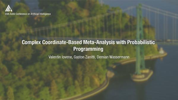 Complex Coordinate-Based Meta-Analysis with Probabilistic Programming