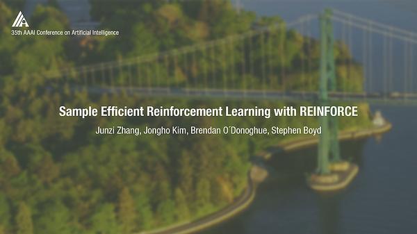 Sample Efficient Reinforcement Learning with REINFORCE