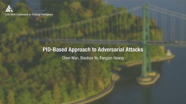 PID-Based Approach to Adversarial Attacks