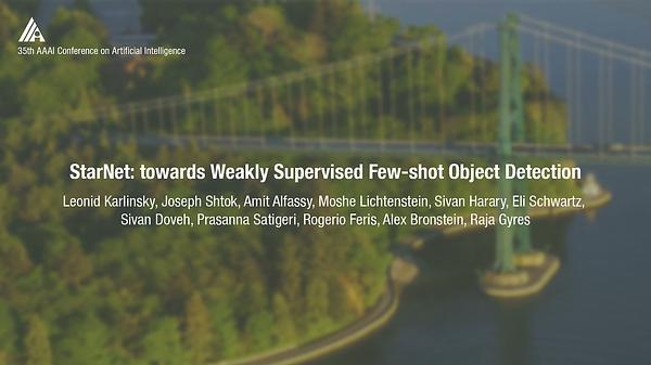 StarNet: Towards Weakly Supervised Few-Shot Object Detection