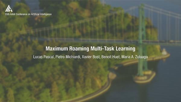 Maximum Roaming Multi-Task Learning