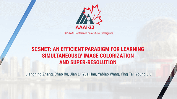 SCSNet: An Efficient Paradigm for Learning Simultaneously Image Colorization and Super-Resolution