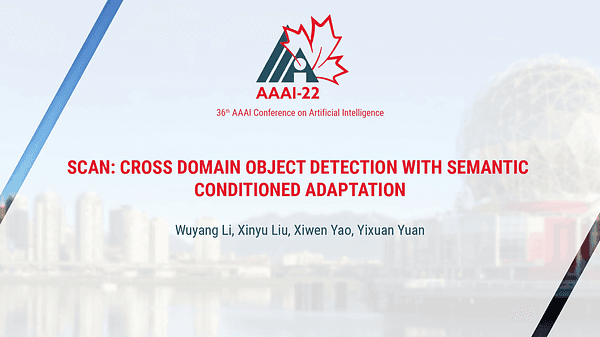 SCAN: Cross Domain Object Detection with Semantic Conditioned Adaptation