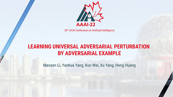 Learning Universal Adversarial Perturbation by Adversarial Example