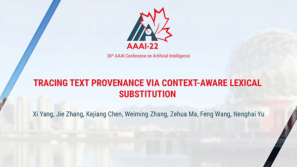 Tracing Text Provenance via Context-Aware Lexical Substitution