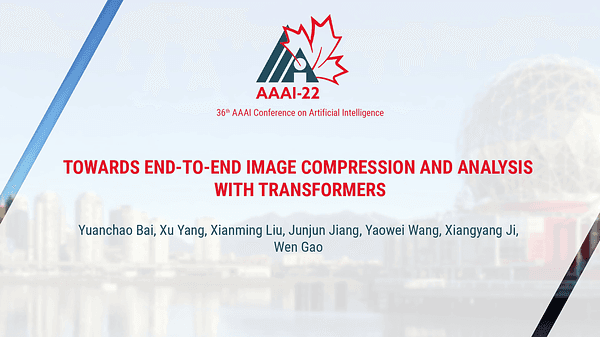 Towards End-to-End Image Compression and Analysis with Transformers