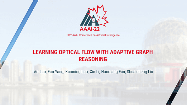 Learning Optical Flow with Adaptive Graph Reasoning