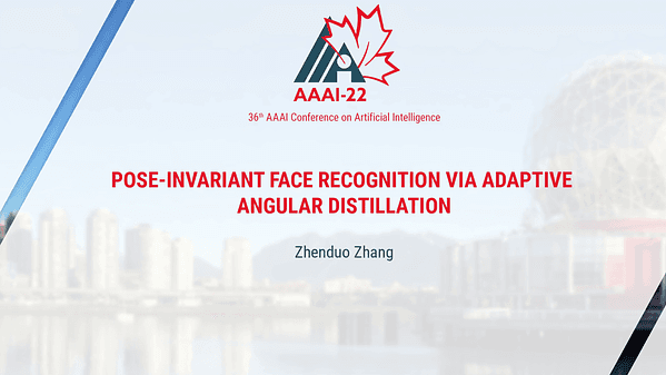 Pose-Invariant Face Recognition via Adaptive Angular Distillation
