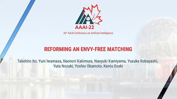 Reforming an Envy-Free Matching