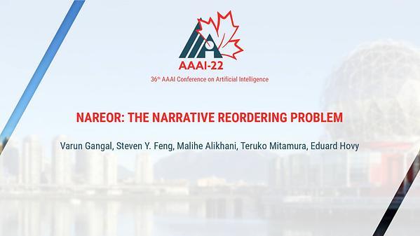 NAREOR: The Narrative Reordering Problem