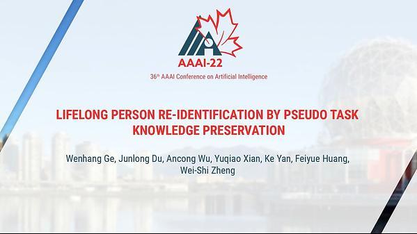 Lifelong Person Re-Identification by Pseudo Task Knowledge Preservation