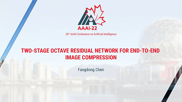 Two-Stage Octave Residual Network for End-to-End Image Compression
